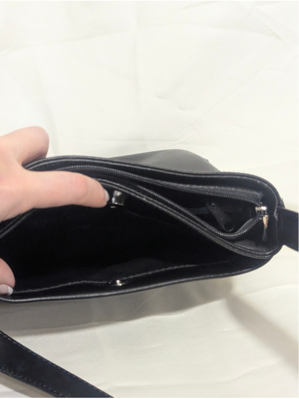 SOLANO PARIS NWT Black Genuine Leather Shoulder Bag One Size - Picture 16 of 16